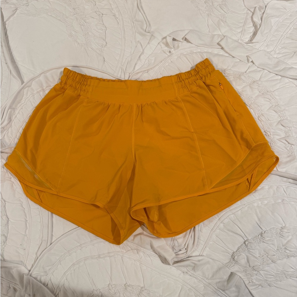 Lululemon Athletica Vibrant Yellow hottie hot shorts!!!